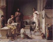 John William Waterhouse A Sick Child Brought into the Temple of Aesculapius Spain oil painting artist